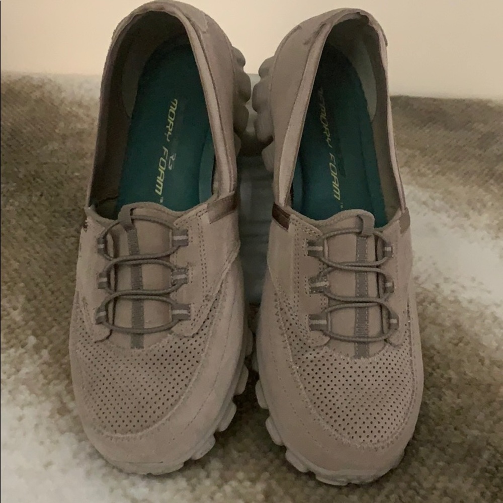 Skechers Leather Slipons With Memory Foam - image 1